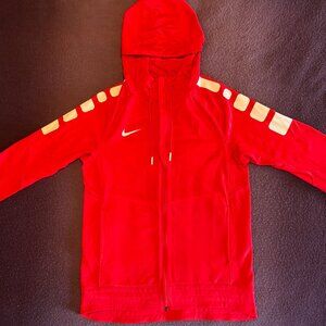 Nike Red Performance Full-Zip Hoodie